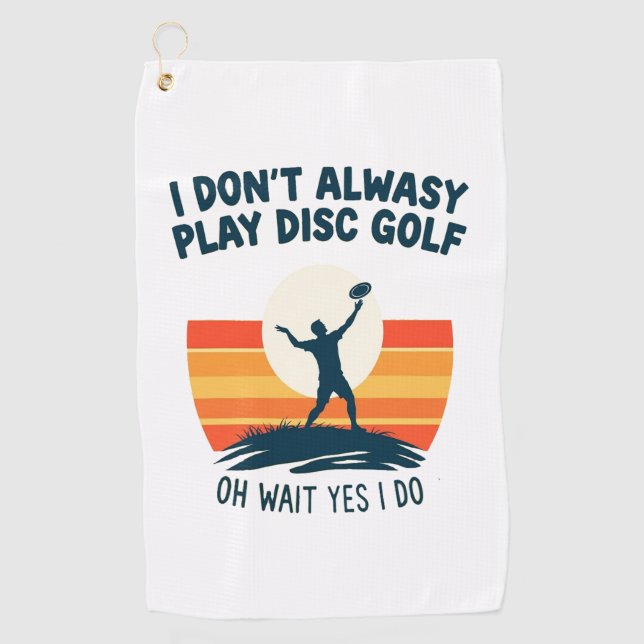 Design des Disk Golf Lover T - Shirt Golfhandtuch (Vorderseite)