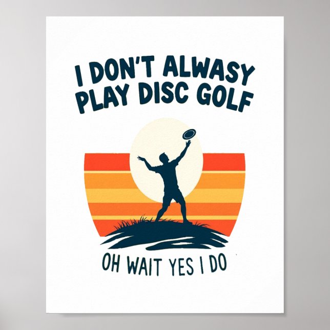 Design des Disk Golf Lover T - Shirt Poster (Vorne)