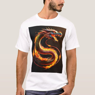 Design des Dreamy Dragon Watercolor T - Shirt