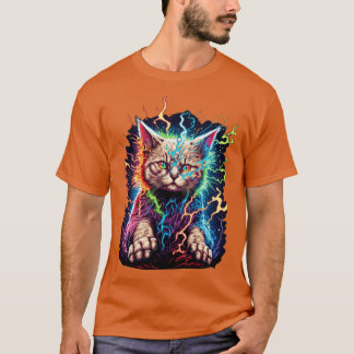 Design des elektrischen Cat-Powers T-Shirt