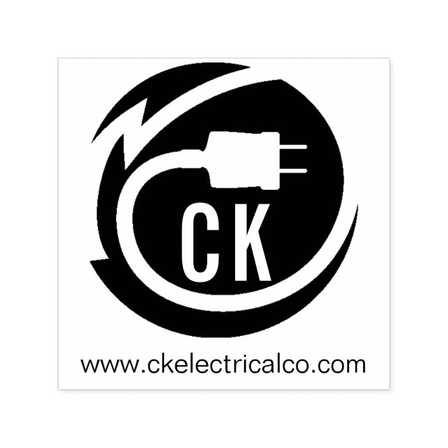Design des elektrischen Logos Permastempel (Design)