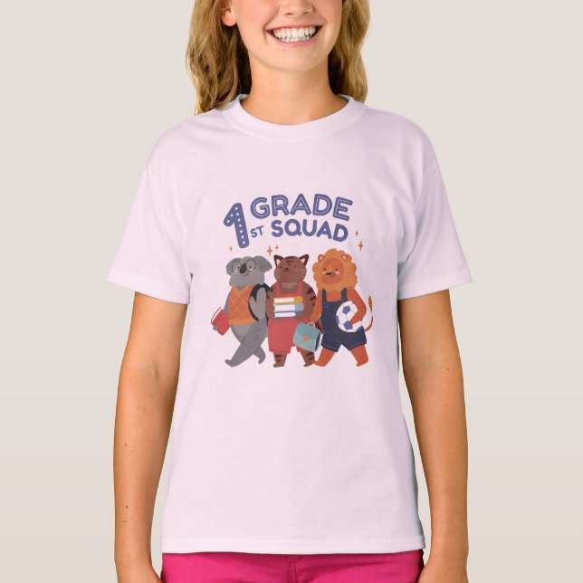 Design des ersten Squad-Süßen Tiers T-Shirt (Vorderseite)