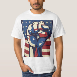 Design des ersten T - Shirt: Hintergrund der US-Fl T-Shirt