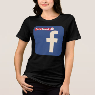 Design des Facebook-Logos Tri-Blend Shirt