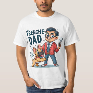 Design des französischen Vaters Cartoon T-Shirt
