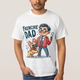 Design des französischen Vaters Cartoon T-Shirt