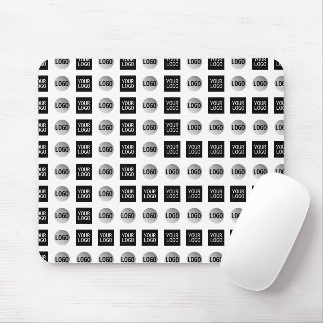 Design des geometrischen 2 Logo-Musters Mousepad (Mit Mouse)