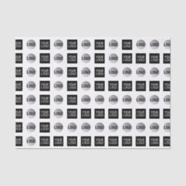 Design des geometrischen 2 Logo-Musters Seidenpapier