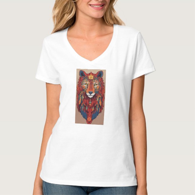 Design des geometrischen T - Shirt (Vorderseite)
