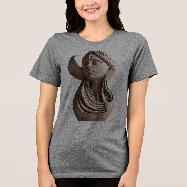 "Design des geometrischen T - Shirt der 3D-Skulptu (Vorderseite)