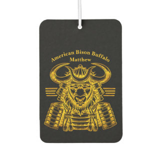Design des Golden Bison Warriors in Samurai Armor Autolufterfrischer