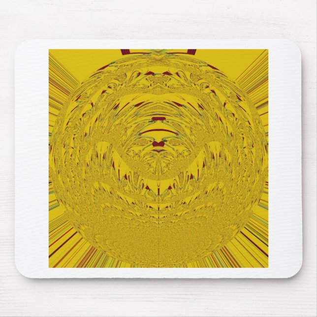 Design des Goldenen Löwenkopfes Mousepad (Vorne)