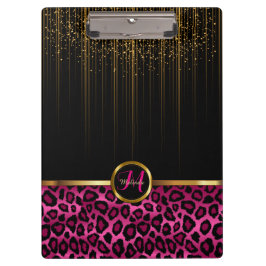 Design des goldfarbenen Glitzer Starlight und Brig Klemmbrett