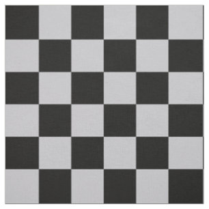 Design des grauen Schachbretts Stoff