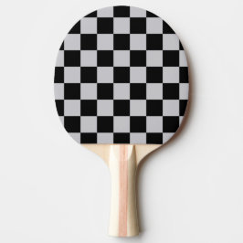 Design des grauen Schachbretts Tischtennis Schläger