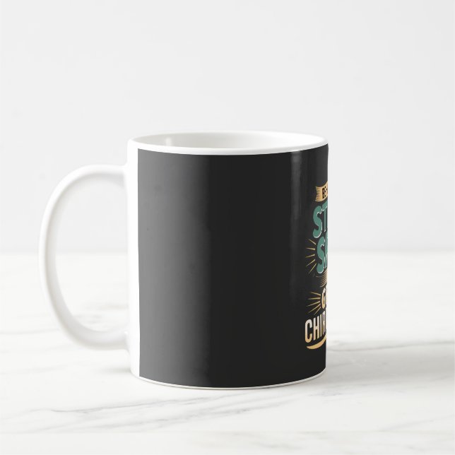 Design des großen Chiropraktikers mit starker Spin Kaffeetasse (Links)