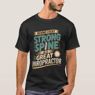 Design des großen Chiropraktikers mit starker Spin T-Shirt