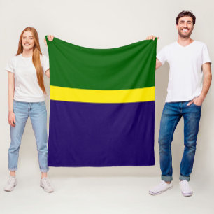 Design des grünen gelbblauen Blockes Fleecedecke