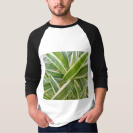 Design des grünen und weißen, schattigen Blumenbla T-Shirt