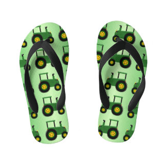 Design des grünen Zuges Kinderbadesandalen