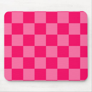 Design des hellen und Hot-Pink-Schachbretts Mousepad