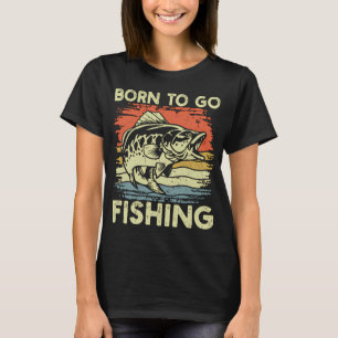 Design des „Hooked on Fishing Era“-Abzeichens T-Shirt