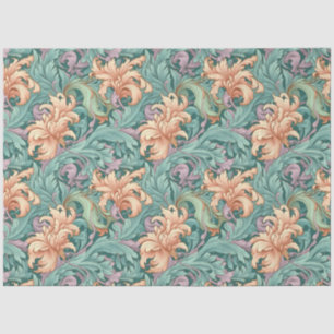 Design des Jugendstil-floralen Hintergrundbildes Seidenpapier