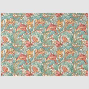 Design des Jugendstil-floralen Hintergrundbildes Seidenpapier