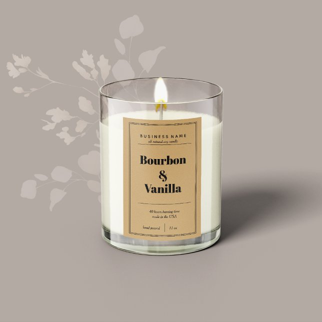 Design des Kerzenprodukts Lebensmitteletikett (Von Creator hochgeladen)