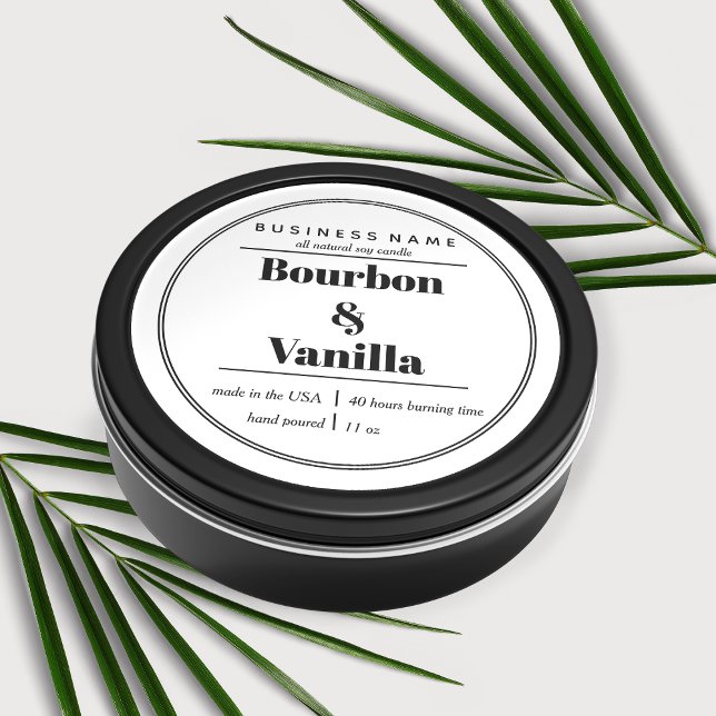 Design des Kerzenprodukts Runder Aufkleber (Von Creator hochgeladen)