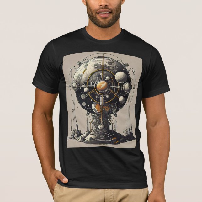 Design des kosmischen T - Shirt (Vorderseite)
