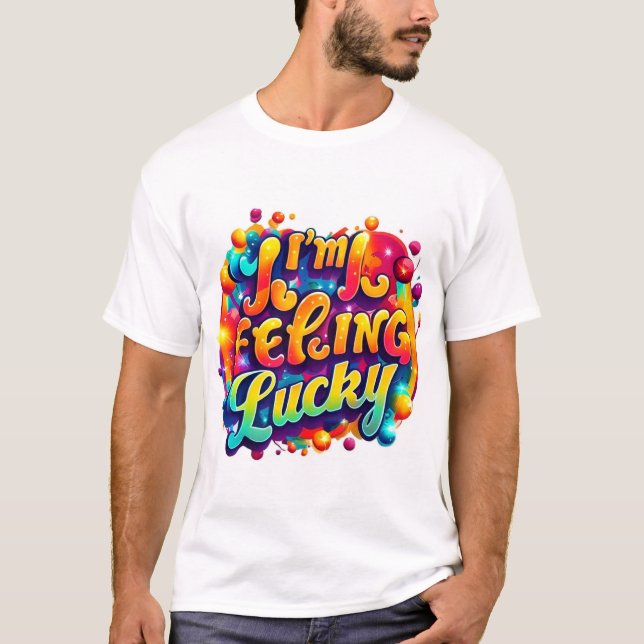 Design des lebendigen T - Shirt "Ich bin Gefühl Lu (Vorderseite)