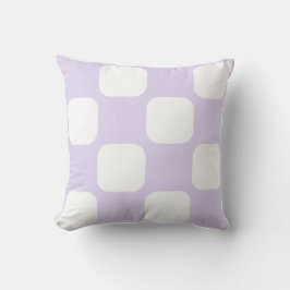 Design des Lila und weißen Squirirts von Soft Lila Kissen