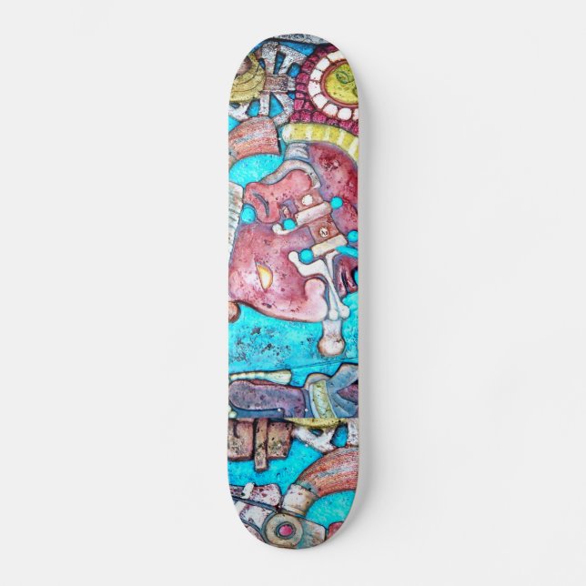 Design des Mainboards für den Hohepriester Mayan A Skateboard (Vorderseite)
