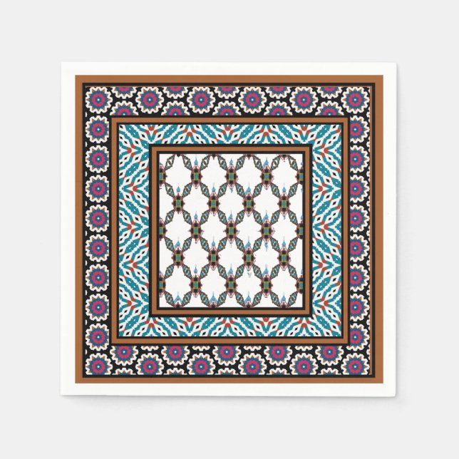 Design des mexikanischen Stars 2 Serviette (Vorderseite)