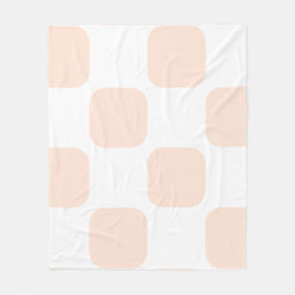 Design des Musters für das Muster "Weiß und Pfirsi Fleecedecke