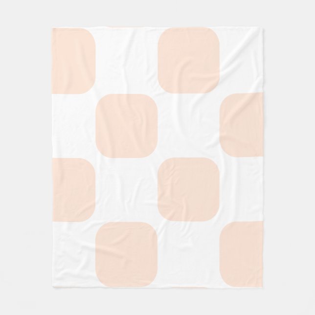 Design des Musters für das Muster "Weiß und Pfirsi Fleecedecke (Vorderseite)