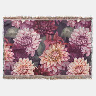Design des Musters "Wasserfarbe Rosa Dahlia" Decke