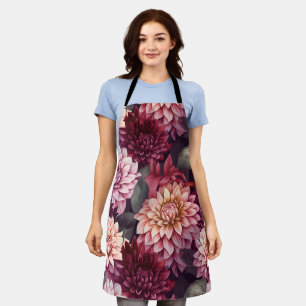 Design des Musters "Wasserfarbe Rosa Dahlia" Schürze