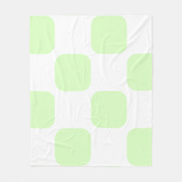 Design des Musters "Weiß & Kalkgrün" für das Squir Fleecedecke