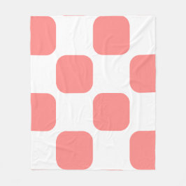 Design des Musters "Weiß und Rose" in Pastellfarbe Fleecedecke