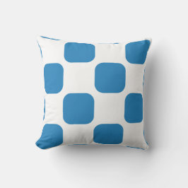 Design des Musters "White & Royal Pastellblau" Kissen