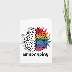 Design des neuro-würzigen Gehirns _1 Karte