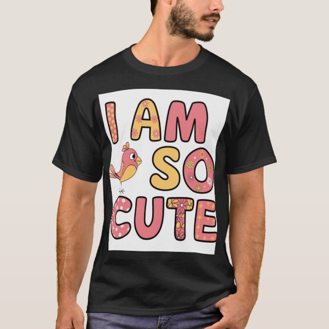 Design des niedlichen Chat-T - Shirt (Vorderseite)