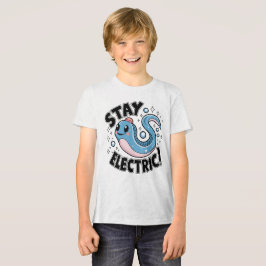 Design des Niedlichen Elektro-Eals bleibe Tri-Blend Shirt