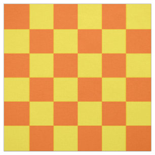 Design des orangegelben karierten Karos Stoff