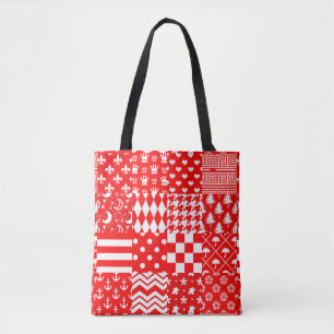 Design des Patchwork-Designs für Red White Mixed P