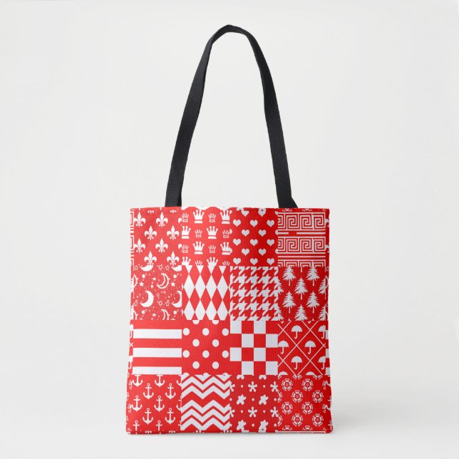 Design des Patchwork-Designs für Red White Mixed P (Vorderseite)