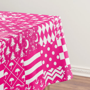 Design des Patchwork-Designs in rosa, gemischten M Tischdecke