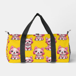 Design des Pink Puppy Docks - Gelb Duffle Bag